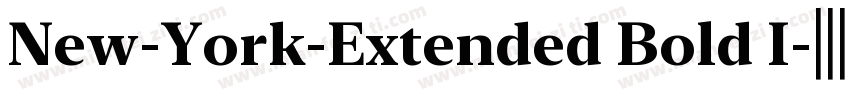 New-York-Extended Bold I字体转换